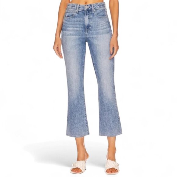 Veronica Beard Denim - Veronica Beard Carly High Rise Kick Flare Jeans in Pebble Stone Size 26